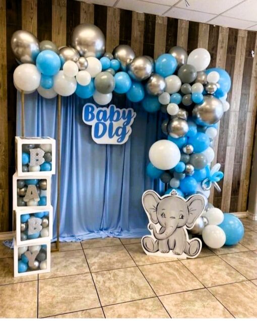 Enchanting Whimsical Elephants Welcome Baby Decor - Image 3