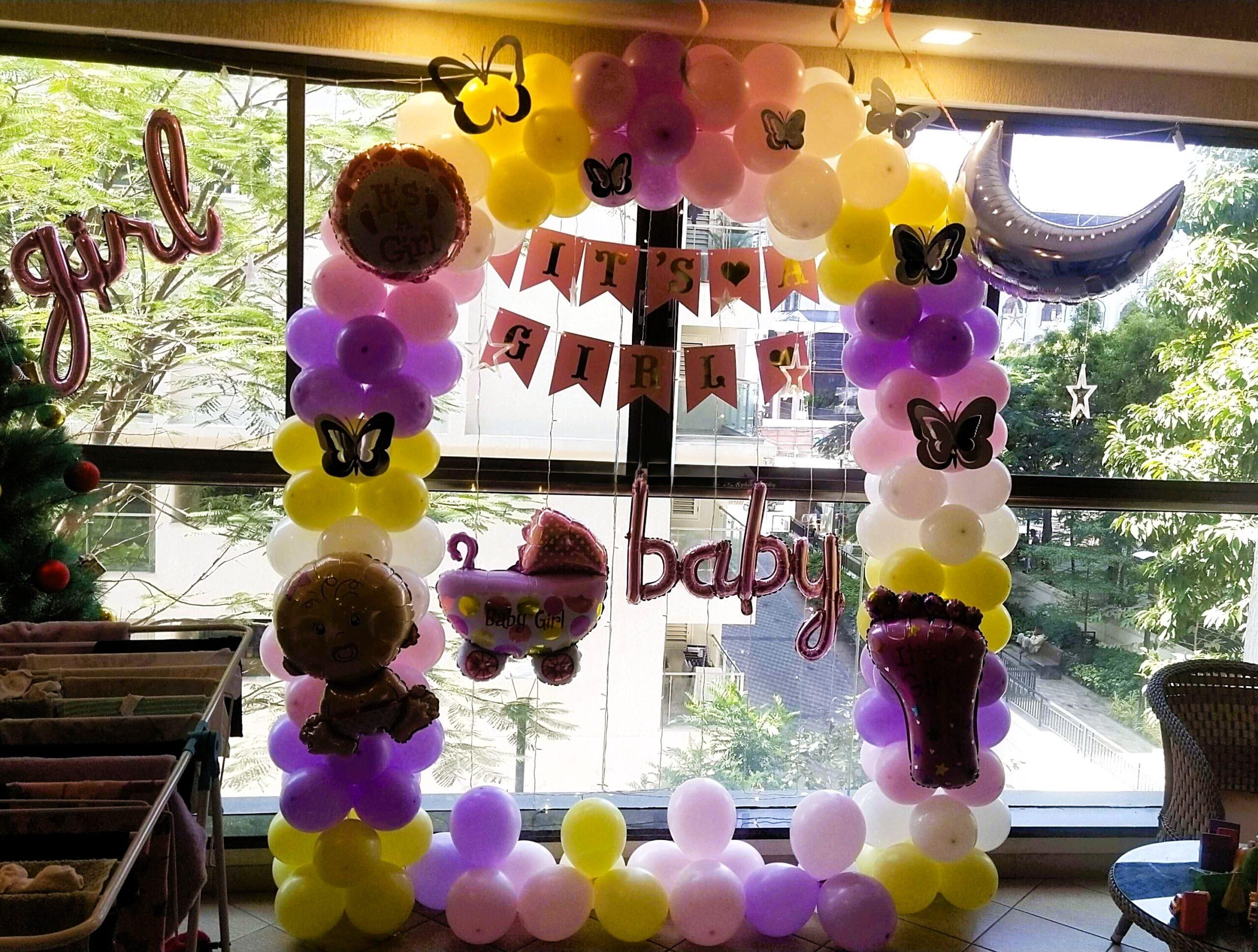 Pastel Pink & White Welcome Baby Girl Decor - Image 2