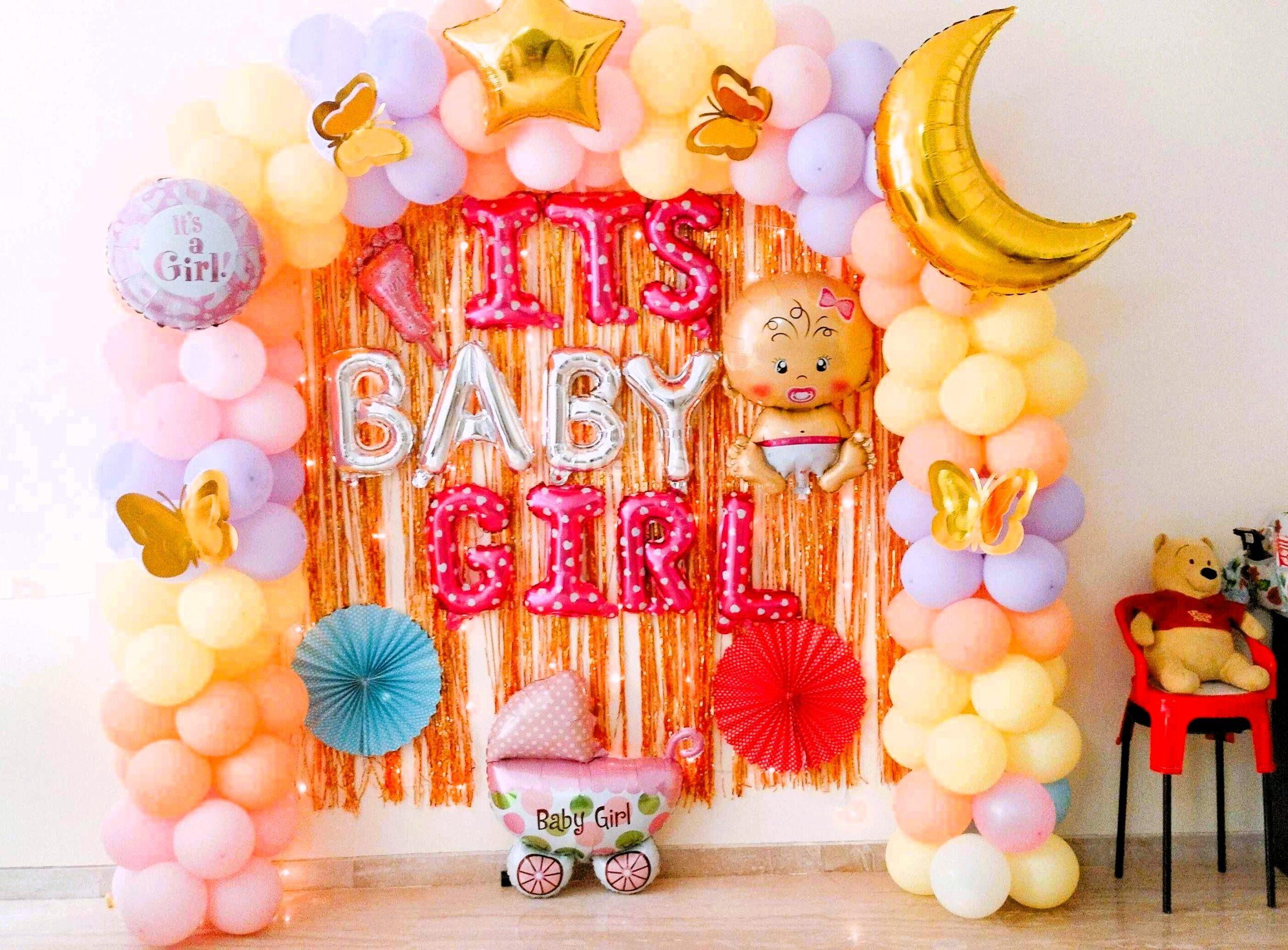 Pastel Pink & White Welcome Baby Girl Decor - Image 3