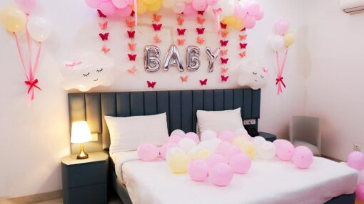 Whimsical "Welcome Baby" Room Decor