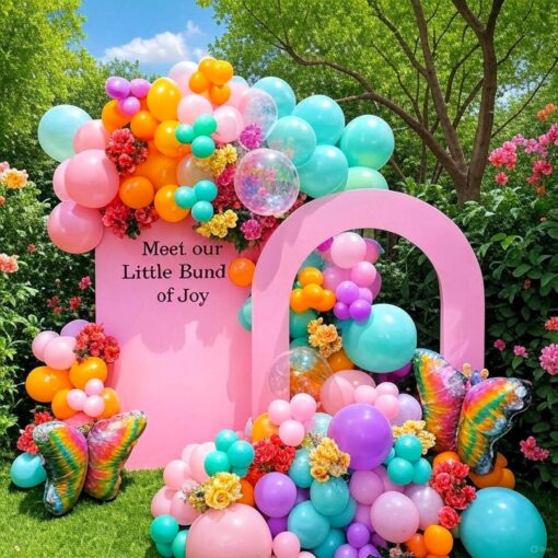 Alluring Pastel Garden Welcome Baby Decor - Image 2