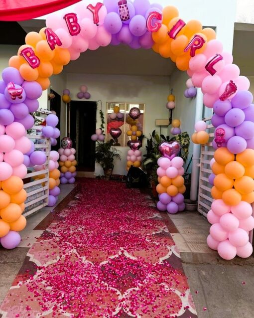 unisex Multicolored Pastel "Welcome Baby " Entrance Decor