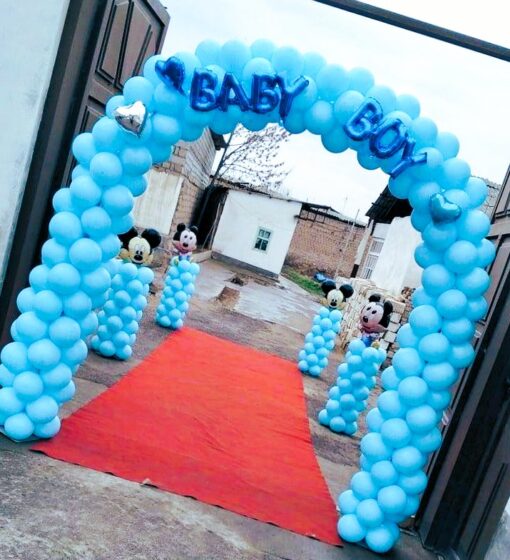 unisex Multicolored Pastel "Welcome Baby " Entrance Decor - Image 3