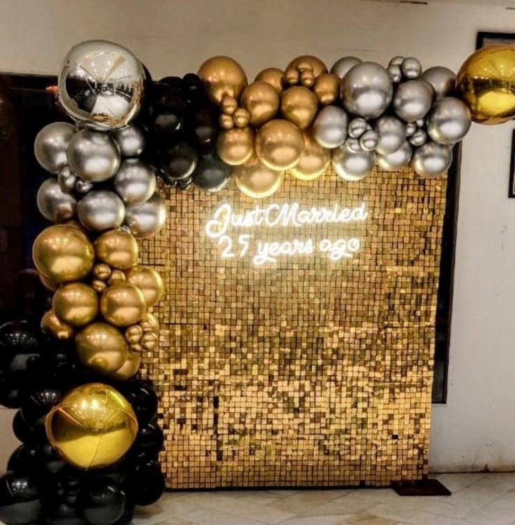 Anniversary Special- Rose Gold Sequin Decor - Image 4