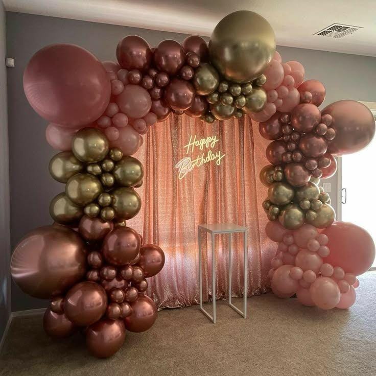 Celebrate Love- Rose Gold Anniversary Decor - Image 2