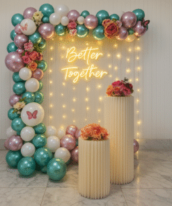 Exquisite Floral & Neon Decor