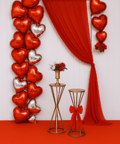 Ignite Passion - Red Heart Anniversary Balloon Backdrop