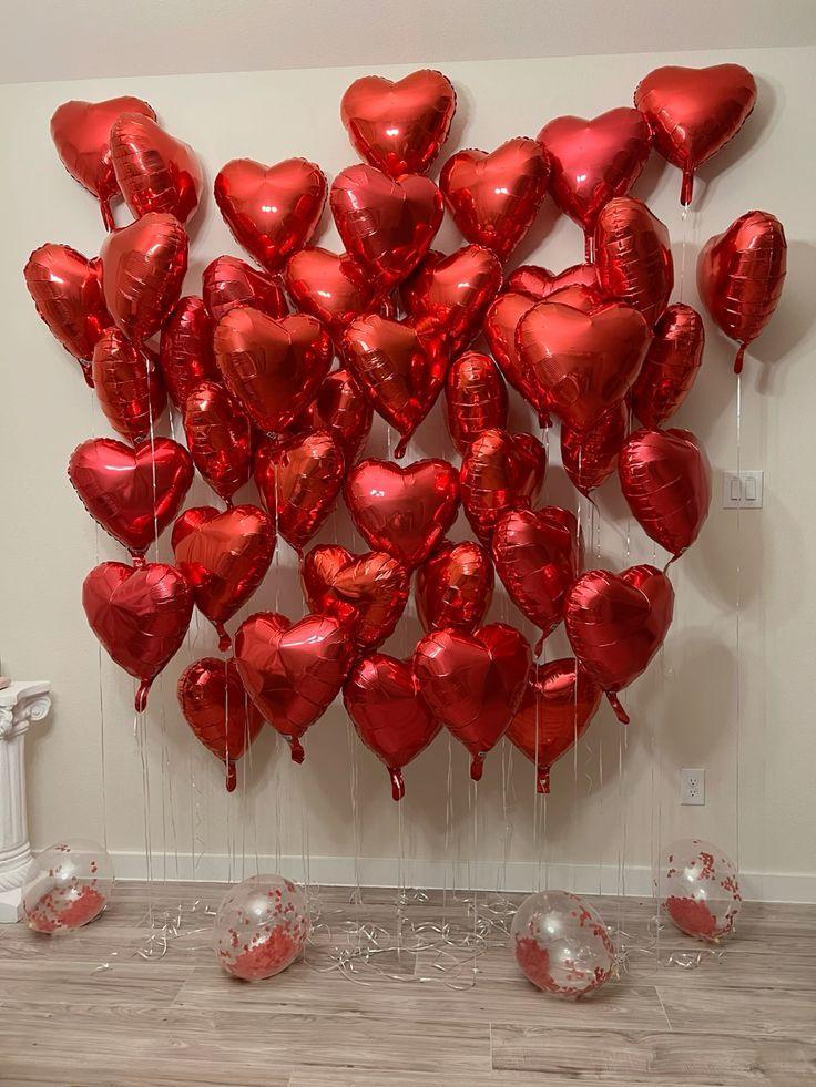 Ignite Passion - Red Heart Anniversary Balloon Backdrop - Image 2