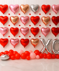 XO Balloon Backdrop Anniversary theme