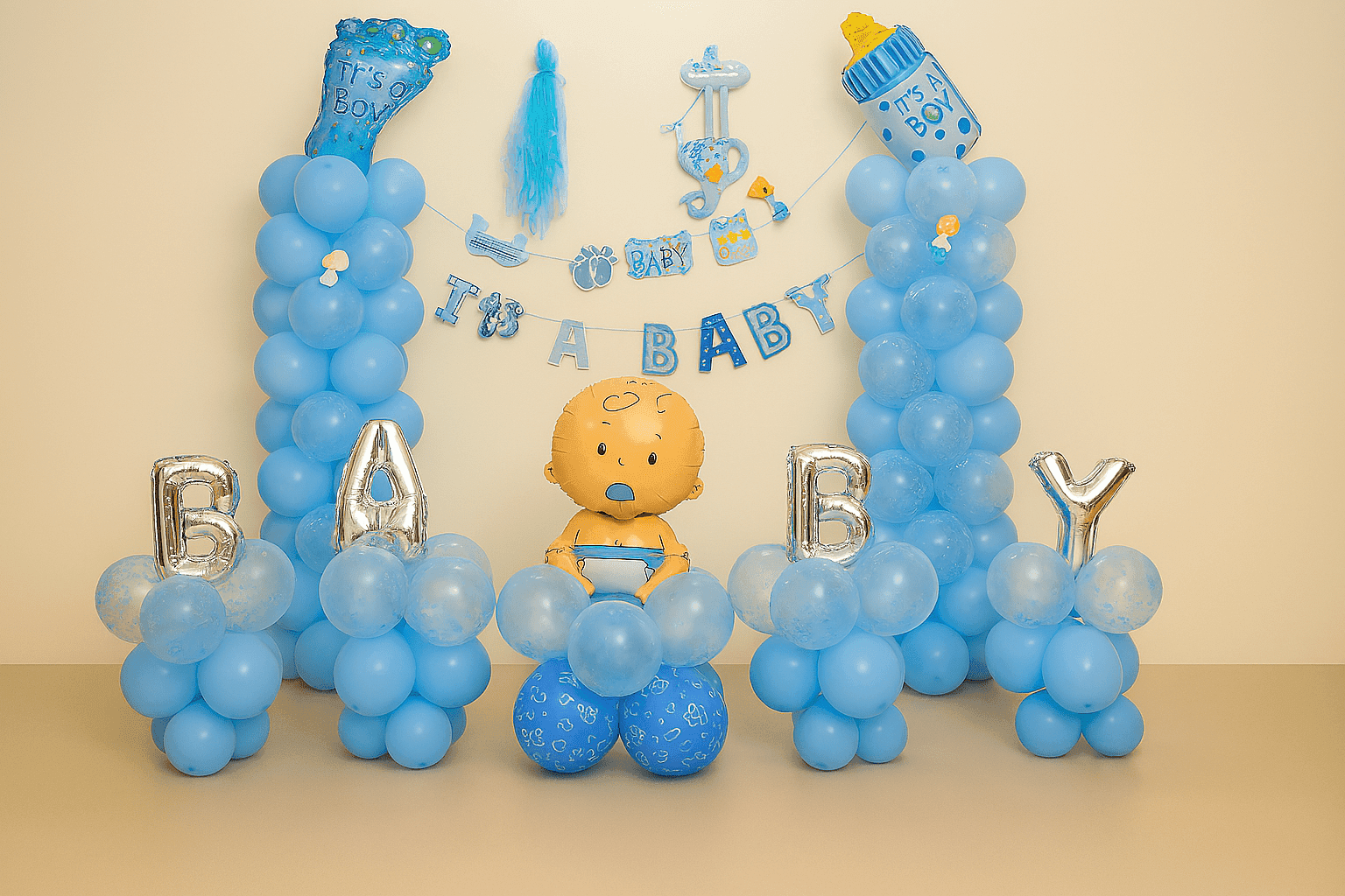 Celebrate His Arrival - Adorable Welcome Baby Boy Decor