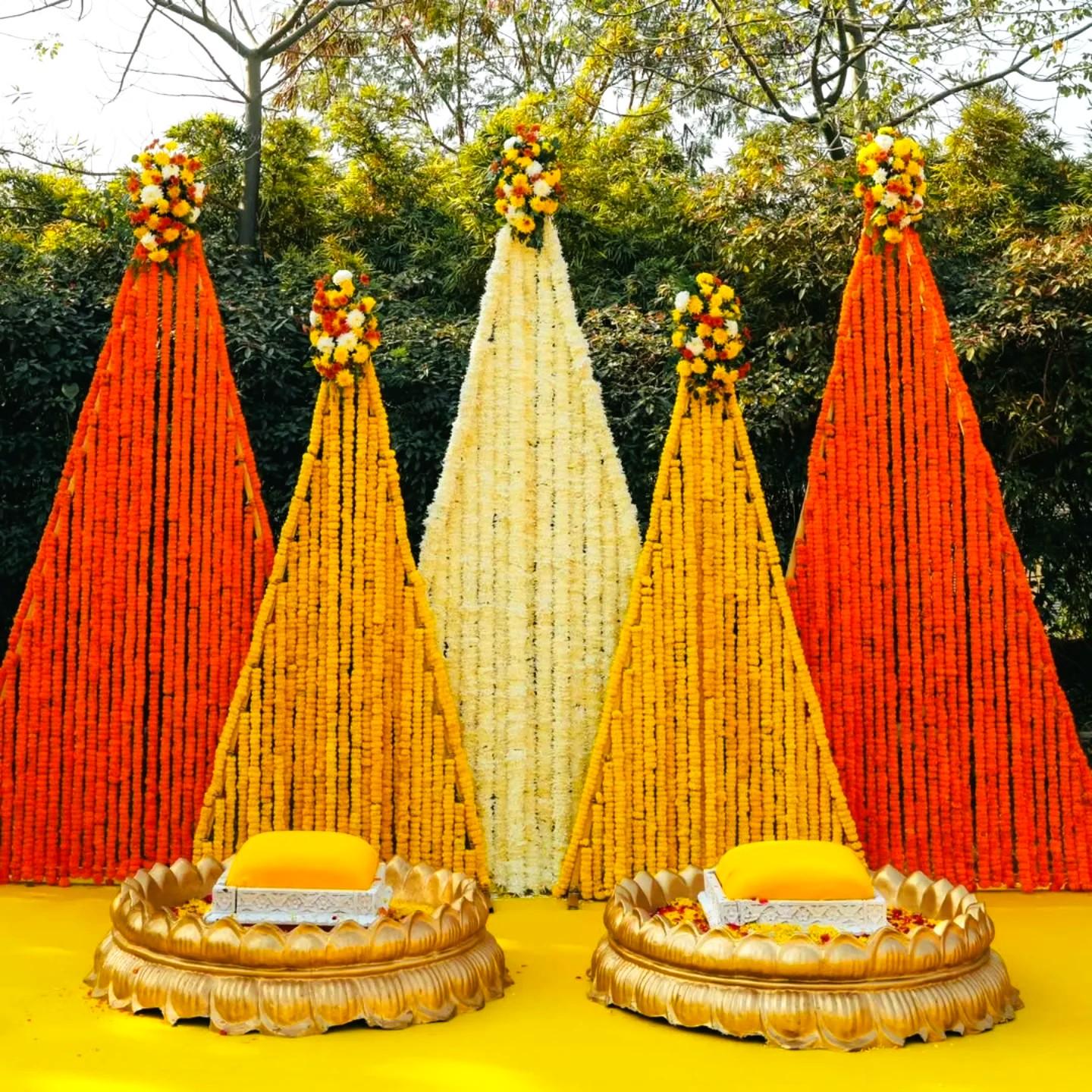 Embrace Tradition - Our Golden Triangle Haldi Decor - Image 5