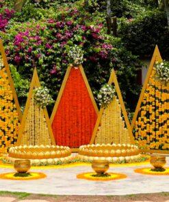 Alternative view of Embrace Tradition - Our Golden Triangle Haldi Decor