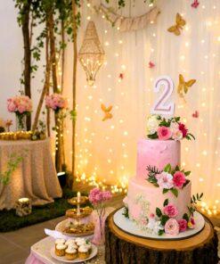 Alternative view of Floral Butterfly Theme- Welcome Baby Decor