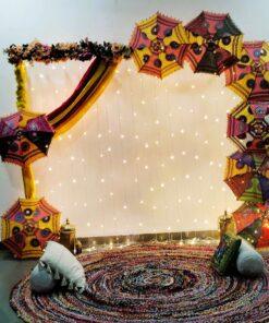 Alternative view of Vibrant Umbrella Haldi/ Mehndi Decor