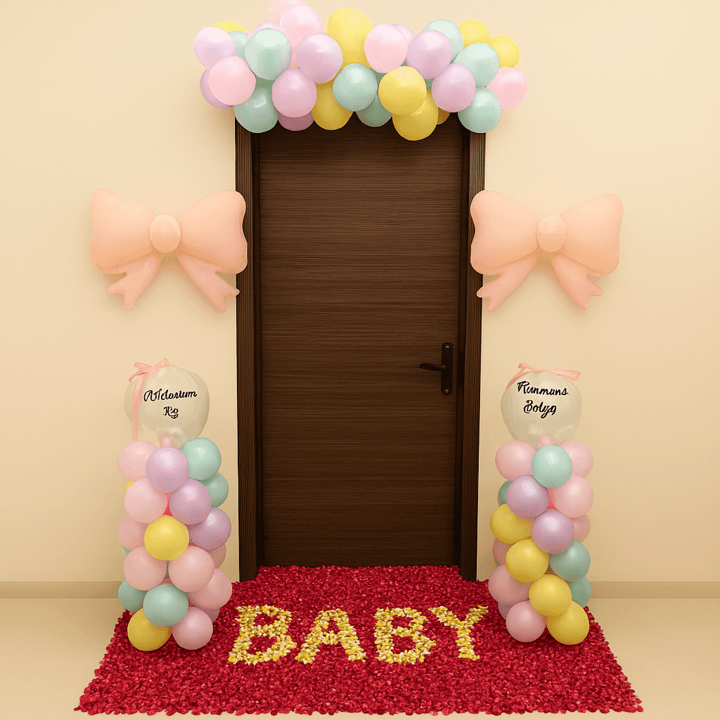 Welcome Home Your Little One- Pastel Entrance Decor