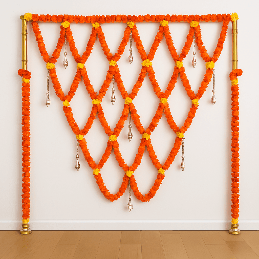 Diwali Decor: Flower & Lantern Setup - Image 4