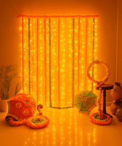 Exquisite Diwali Decor: Umbrella & Flower Garlands