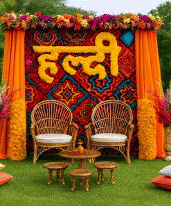 Haldi Ceremony - Mandala & Flower Decor