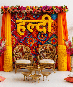 Alternative view of Haldi Ceremony - Mandala & Flower Decor