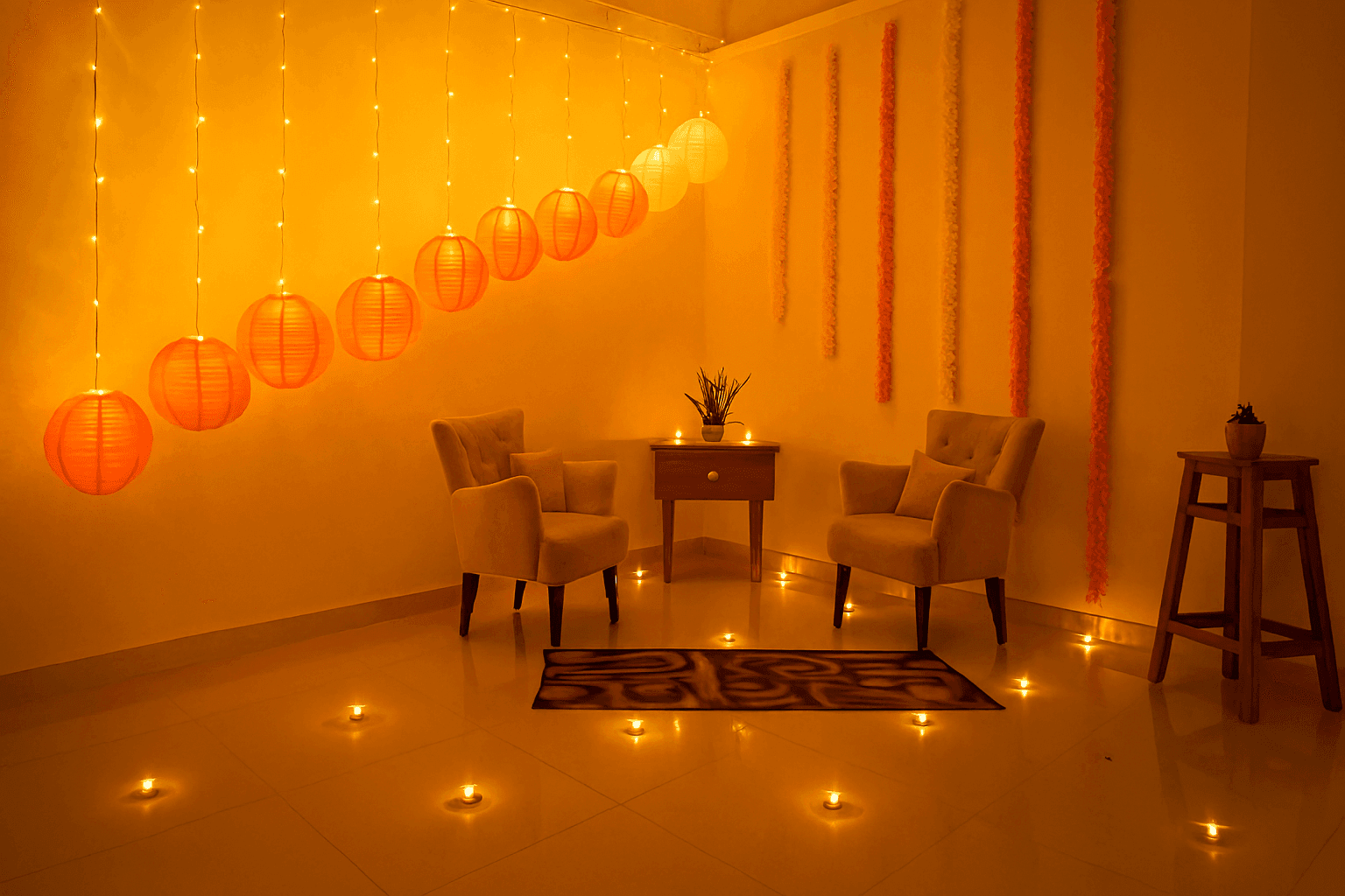 Lantern Theme Diwali Decor
