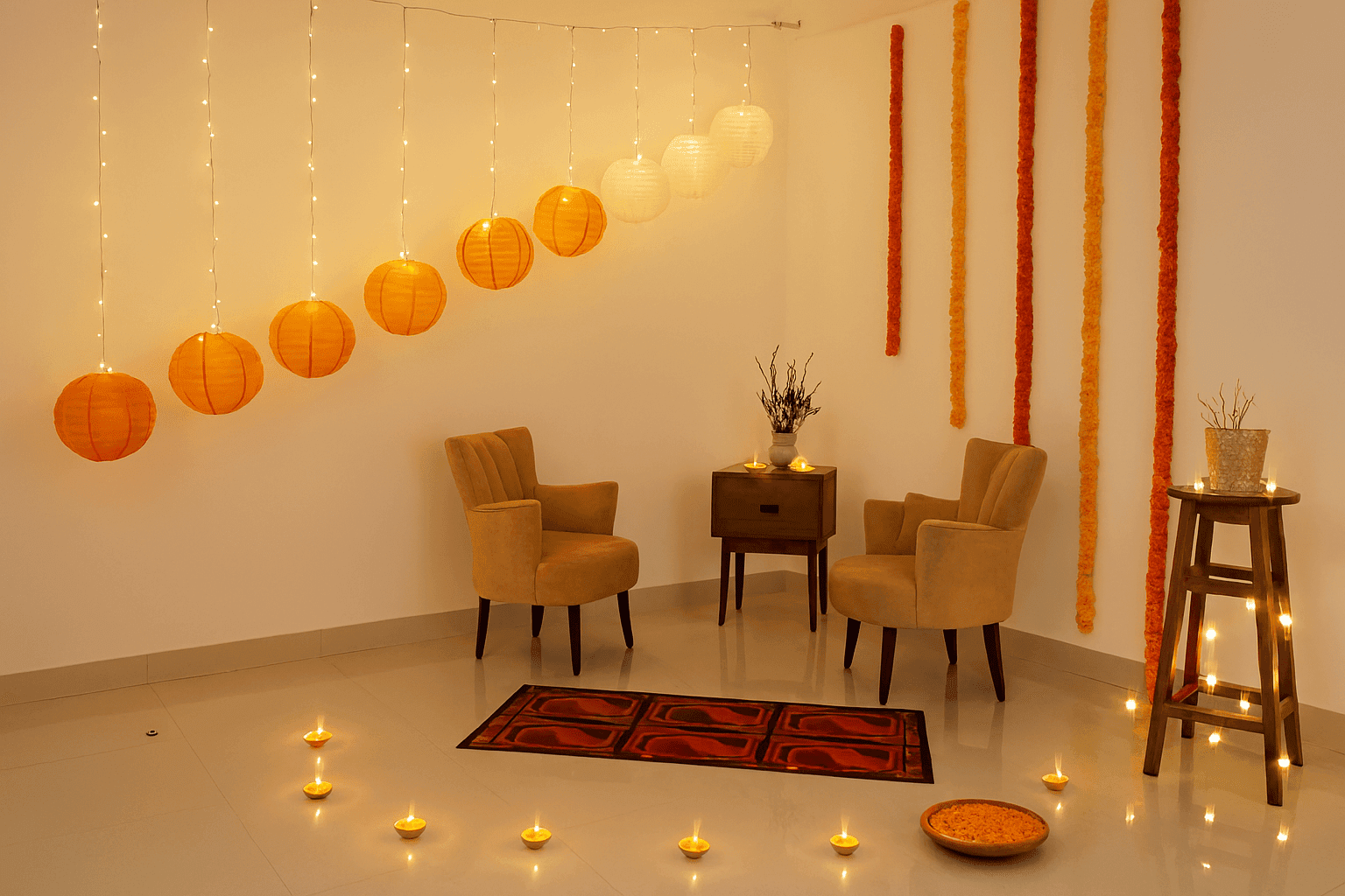 Lantern Theme Diwali Decor - Image 4