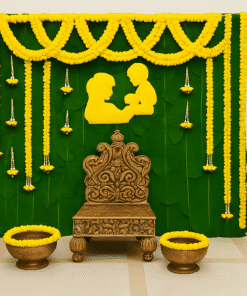 Alternative view of Tropical Paradise: Palm & Tassel Haldi/Mehndi Decor
