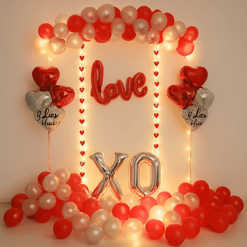 Express Your Love: Romantic Red Love XO Décor