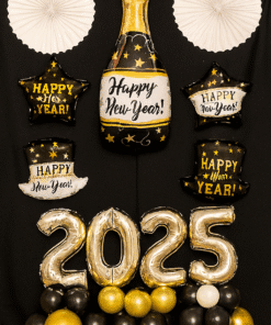 Bright and Festive Happy New Year 2026 Balloon Bouquet