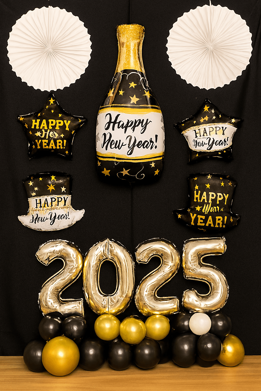 Bright and Festive Happy New Year 2026 Balloon Bouquet