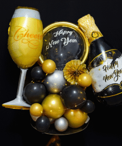 Colourful New Year 2026 Celebration Balloon Bouquet