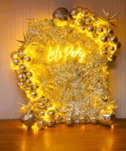 Dazzling Silver Foil Décor for a Grand New Year's Celebration