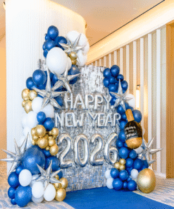 Exclusive Blue and Silver New Year 2026 Decoration