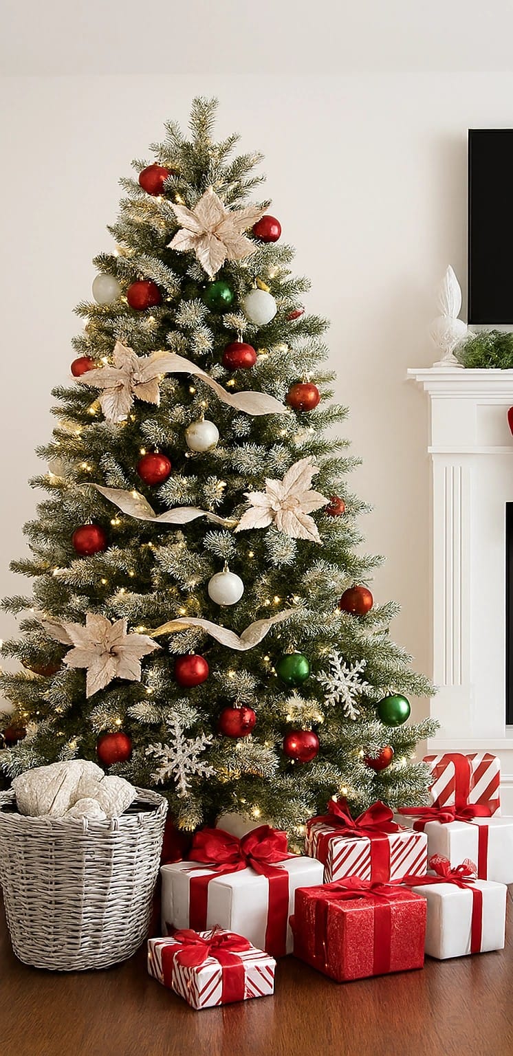 Festive Pink Dream: 6ft Pine Tree Decoration - Image 4