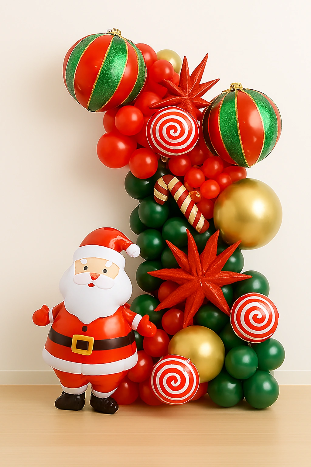 Festive Surprise: Santa's World Balloon Bouquet - Image 3