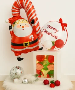 Santa's Gift: Delightful Christmas Balloon Bouquet