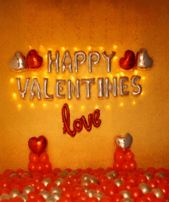 A Dazzling Silver and Red Sanctuary for Your Love