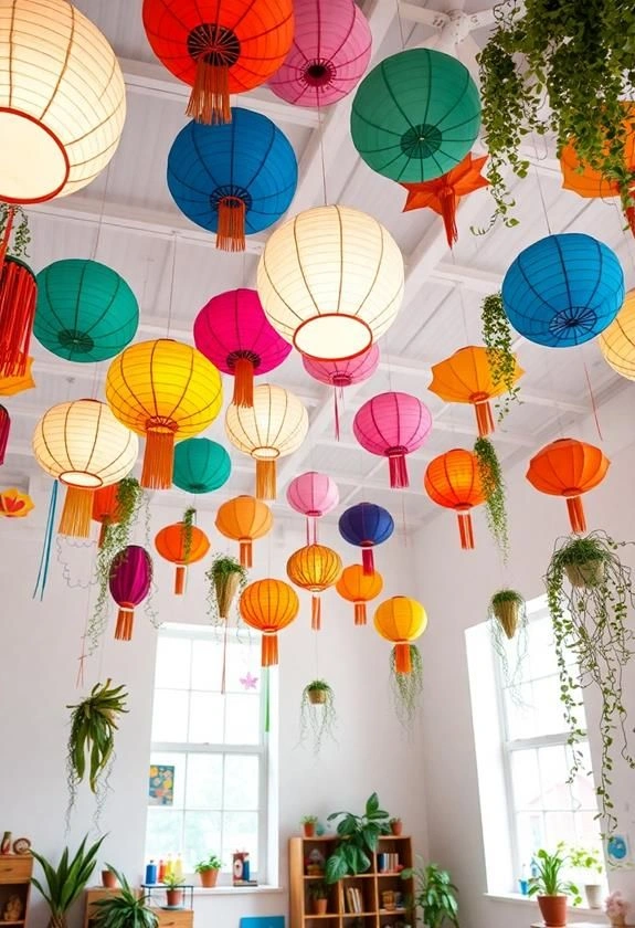 A Whimsical and Vibrant Lohri Ceiling Decor - Image 2
