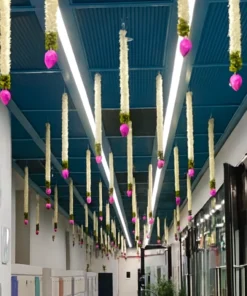 Elegant Jasmine and Lotus Accents for Your Festive Venue