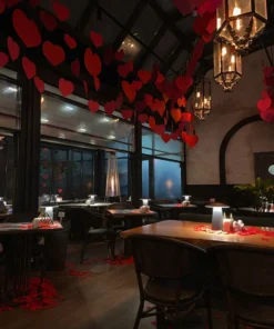 Luxury Valentine’s Day Venue Styling and Photo Booth Decor