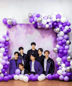 BTS Purple ARMY Birthday Decoration