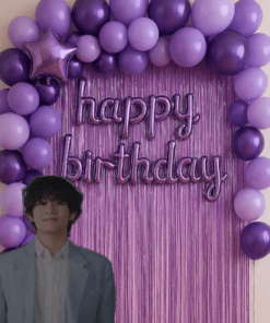 BTS Purple ARMY Birthday Decoration - Image 3