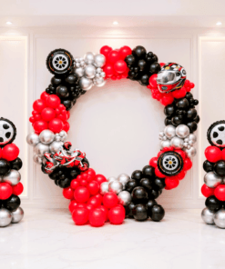 Biker Theme Neon Ring Birthday Decoration