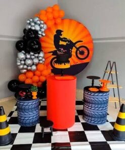 Biker Theme Neon Ring Birthday Decoration - Image 2