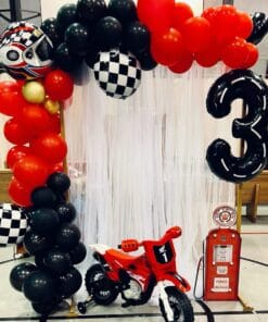 Biker Theme Neon Ring Birthday Decoration - Image 3