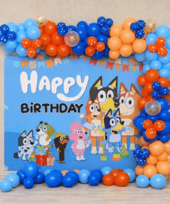 Bluey Balloon Bash Birthday Decoration
