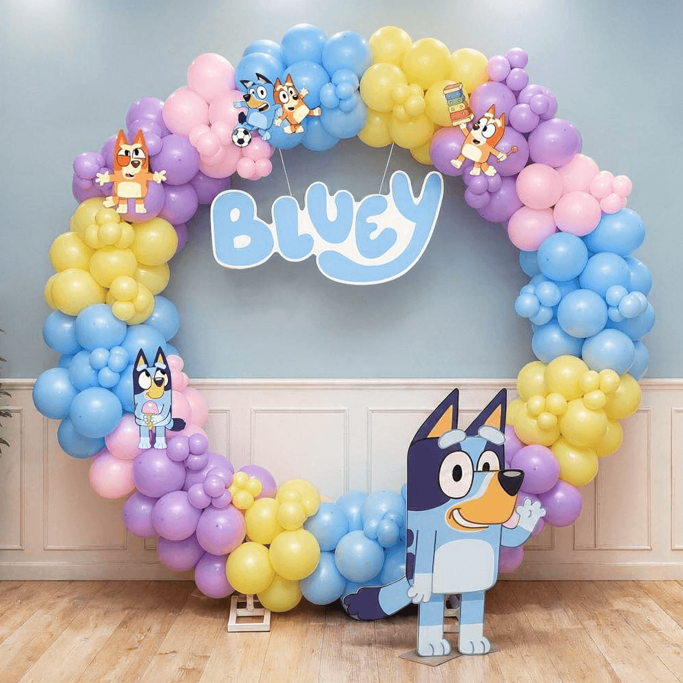 Bluey Pastel Ring Birthday Decoration