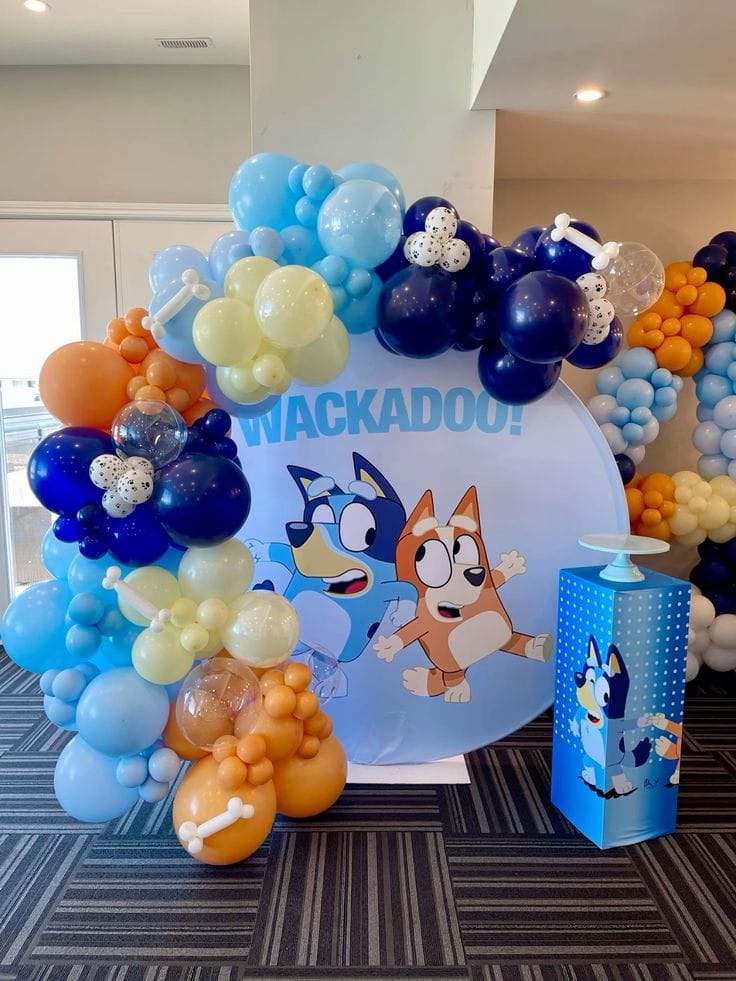 Bluey Pastel Ring Birthday Decoration - Image 4