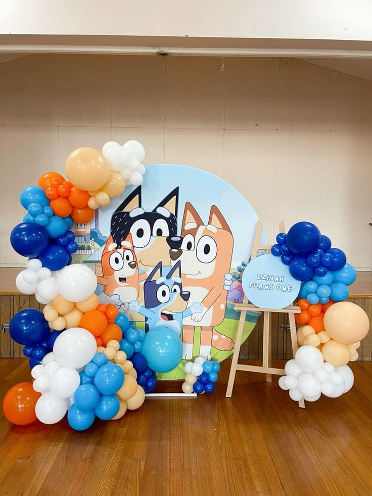 Bluey Pastel Ring Birthday Decoration - Image 3