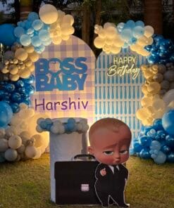 Boss Baby Blue & Gold Birthday Decoration - Image 3
