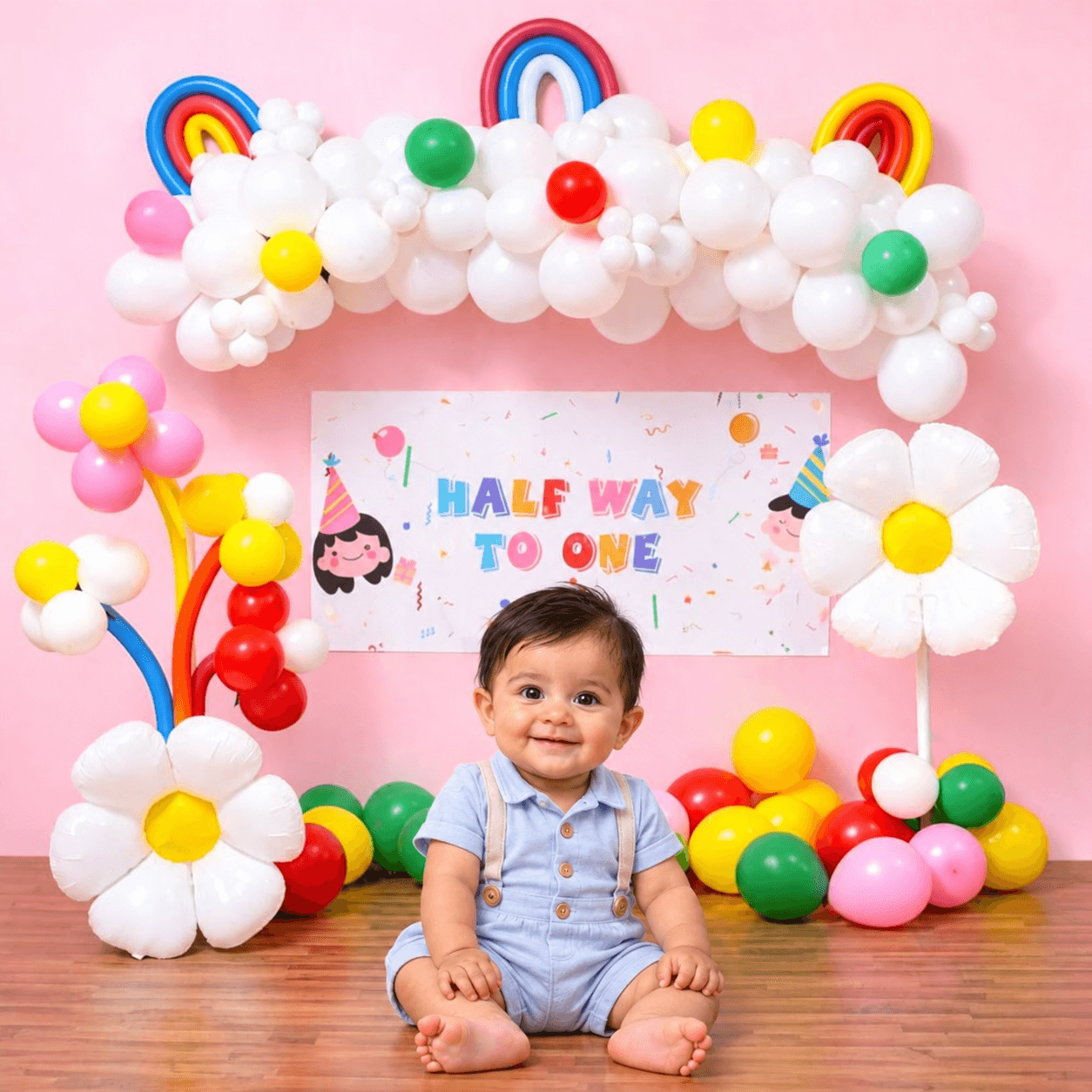 Carnival Half Birthday Balloon Decoration